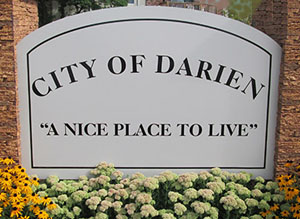 city of darien sign